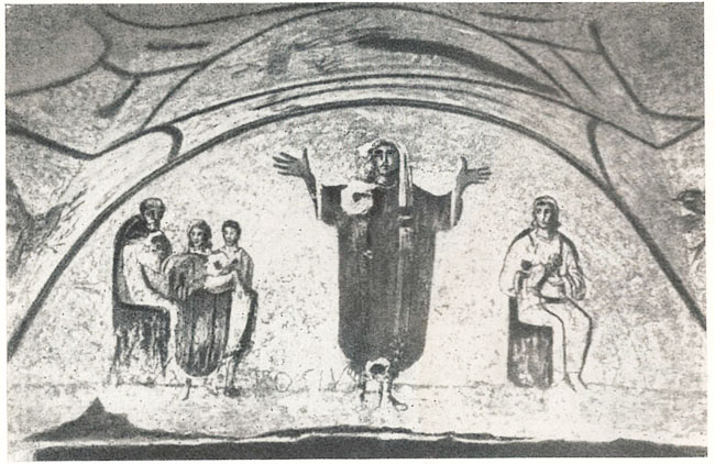 Облачение девы. Роспись катакомбы Присциллы в Риме